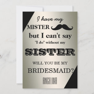 Will you be my bridesmaid? invitation