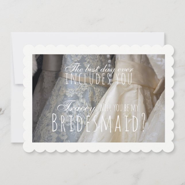Will You Be My Bridesmaid Invitation (Front)