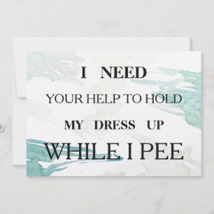 Will you be my bridesmaid? invitation