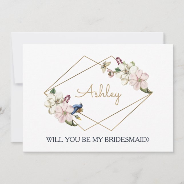 Will you be my bridesmaid? invitation (Front)