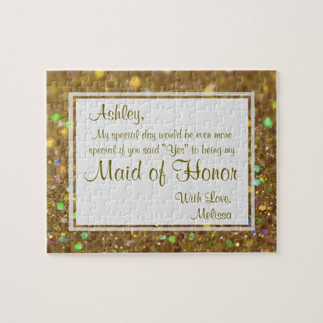 Will You Be My Bridesmaid? Jigsaw Puzzle (Horizontal)
