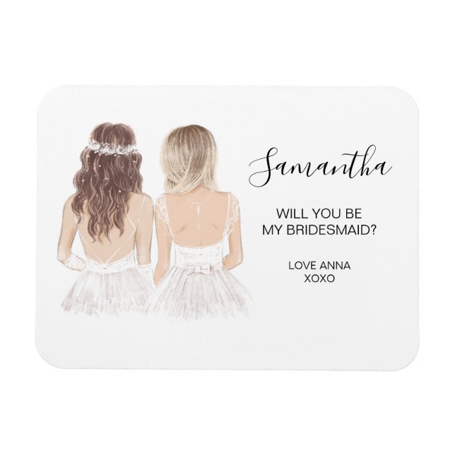 Will you be my bridesmaid magnet (Horizontal)