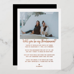 Will you be my Bridesmaid/Maid of Honour Proposal 