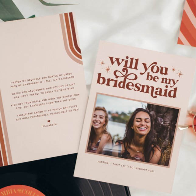Will you be my Bridesmaid/Maid of Honour Proposal  Card (Creator Uploaded)
