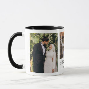 Will You Be My Bridesmaid Minimalist Photo Collage Mug