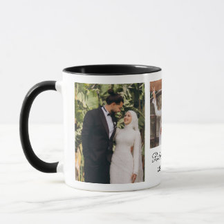 Will You Be My Bridesmaid Minimalist Photo Collage Mug
