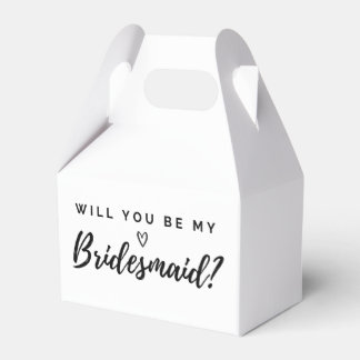 Will You Be My Bridesmaid Party Favour Box