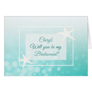 Will you be my Bridesmaid Personalised Card