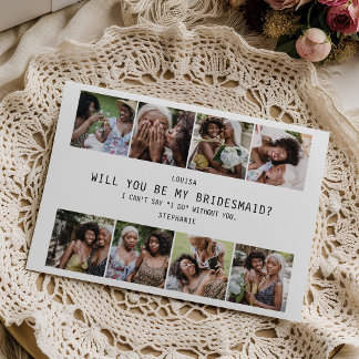 Will You Be My Bridesmaid? | Photo Grid Keepsake