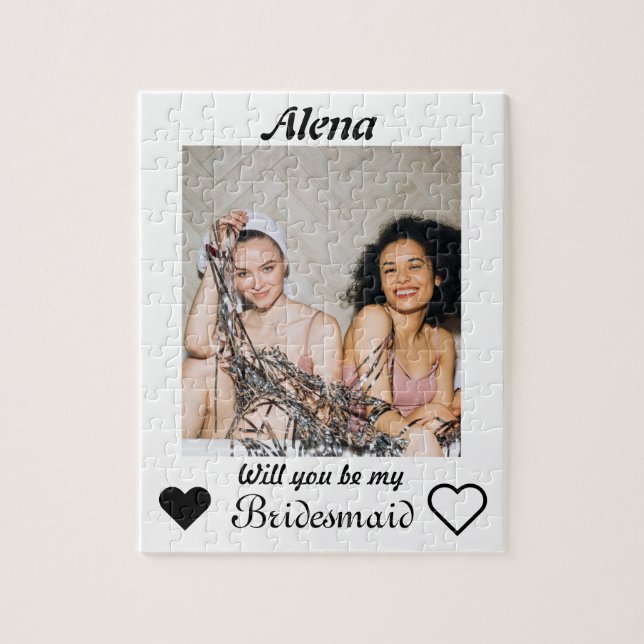 Will you be my bridesmaid photo  jigsaw puzzle (Vertical)
