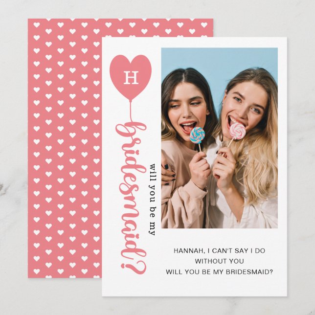 Will You Be My Bridesmaid Photo Proposal  (Front/Back)