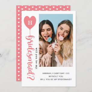 Will You Be My Bridesmaid Photo Proposal