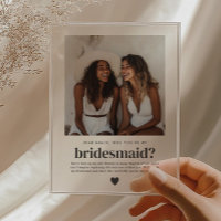 Will You Be My Bridesmaid Photo Proposal
