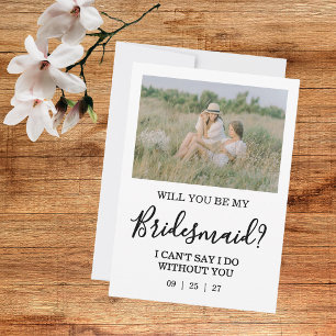 Will You Be My Bridesmaid Photo Proposal Card