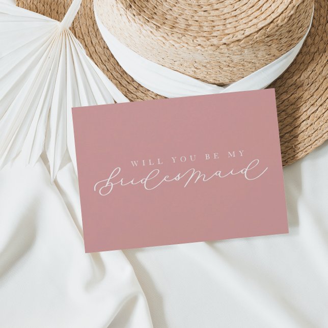 Will You Be My Bridesmaid Photo Proposal Card (Creator Uploaded)