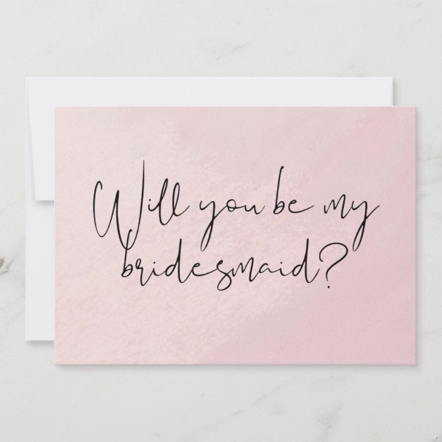 Will You Be My Bridesmaid Postcard (Front)