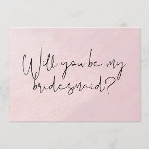 Will You Be My Bridesmaid Postcard