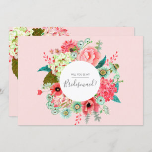 Will you be my Bridesmaid   Postcard Invitations