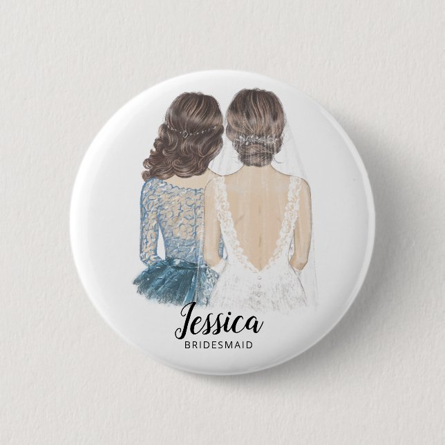 Will You Be My Bridesmaid Proposal Badge (Front)