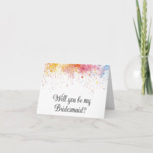 Will you be my Bridesmaid proposal card