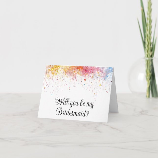 Will you be my Bridesmaid proposal card (Front)