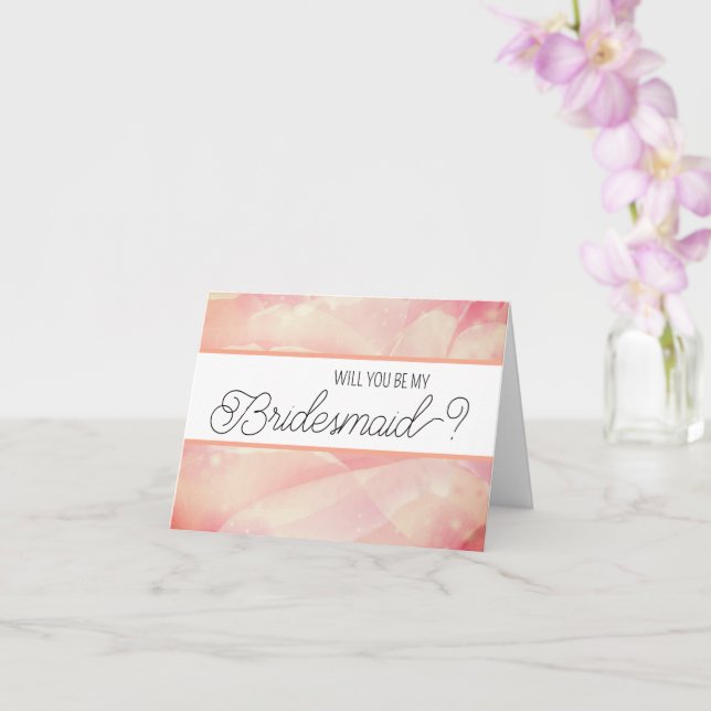 Will you be my Bridesmaid proposal card (Orchid)