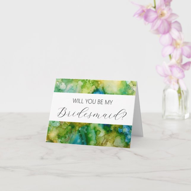 Will you be my Bridesmaid proposal card (Orchid)