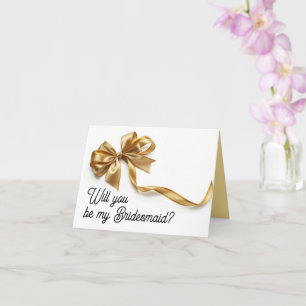 Will you be my Bridesmaid proposal card