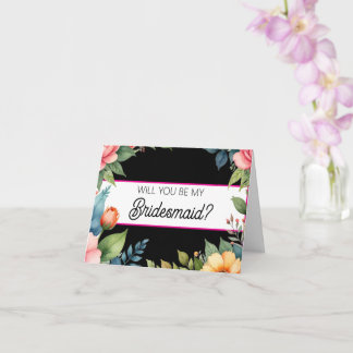 Will you be my Bridesmaid proposal card