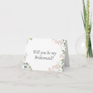 Will you be my Bridesmaid proposal card