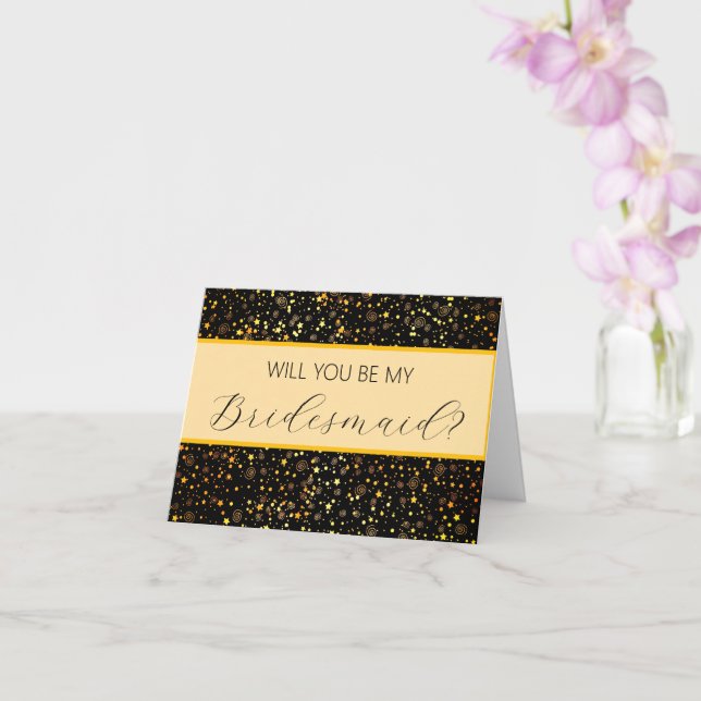 Will you be my Bridesmaid proposal card (Orchid)
