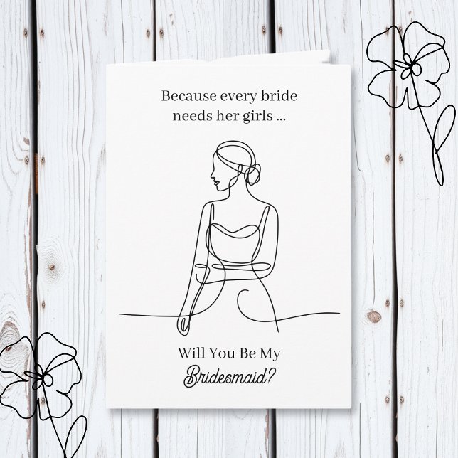 Will You Be My Bridesmaid Proposal Card (Creator Uploaded)