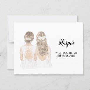 Will You Be My Bridesmaid Proposal Card