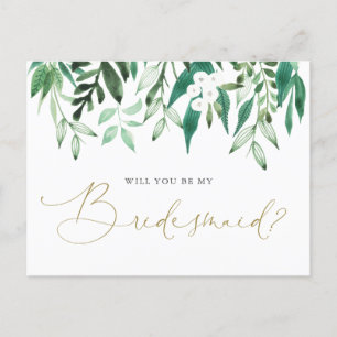 "Will you be my bridesmaid?" proposal card
