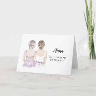 Will You Be My Bridesmaid Proposal Card