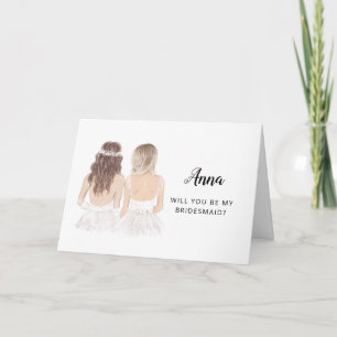 Will You Be My Bridesmaid Proposal Folded Card