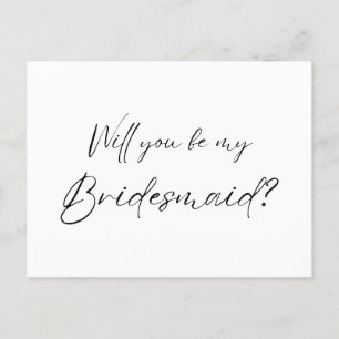 Will you be my Bridesmaid? Proposal Postcard