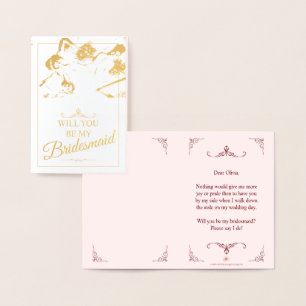 Will You Be My Bridesmaid? Three Lying Bridesmaids Foil Card