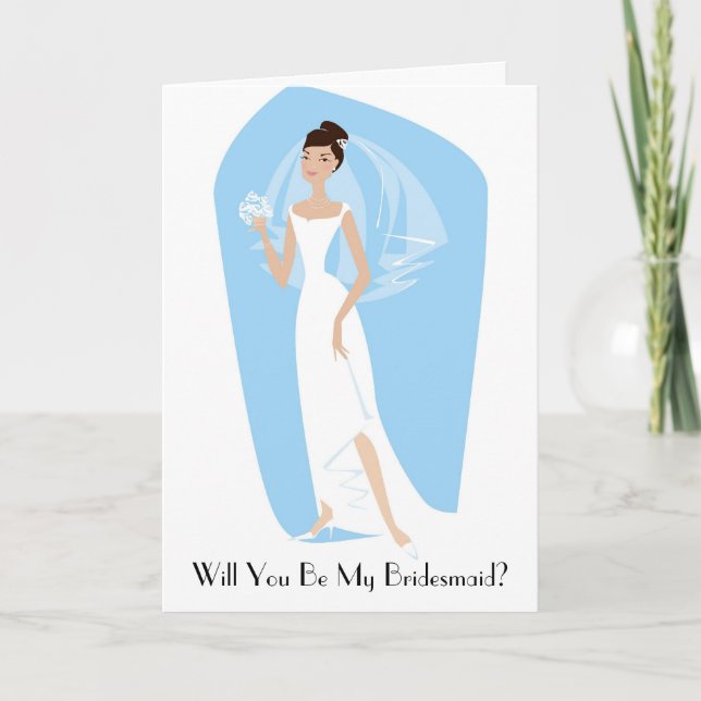 Will You Be My Bridesmaid? Wedding Invitation (Front)