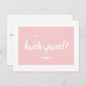 Will you be my Bridesmaid? | WEDDING Invitation (Front/Back)