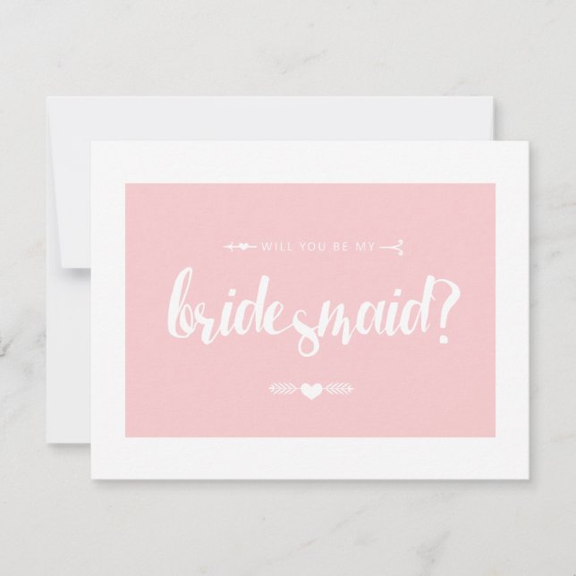 Will you be my Bridesmaid? | WEDDING Invitation (Front)