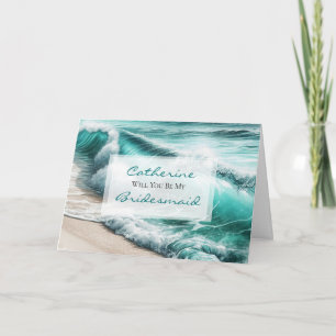 Will You Be My Bridesmaid Wedding Proposal Card