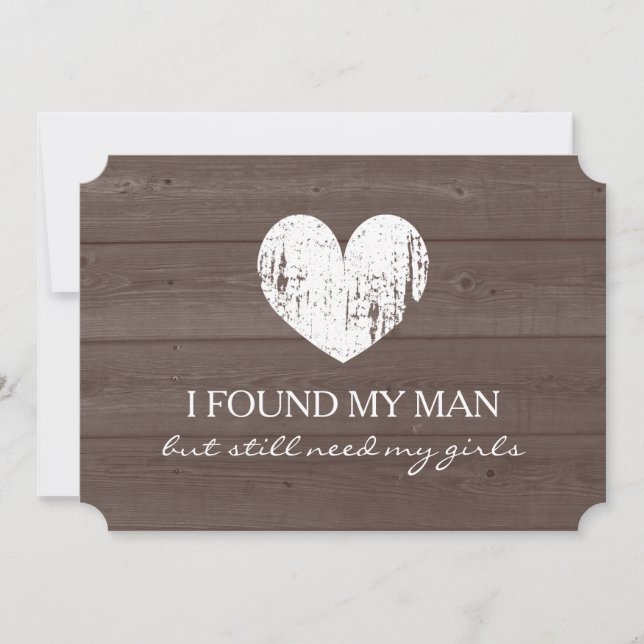 Will you be my bridesmaid wood grain request cards (Front)