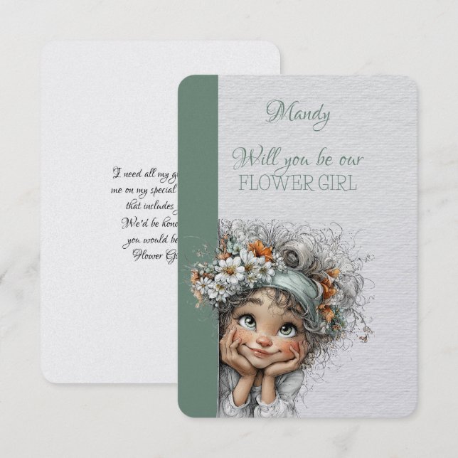 Will You Be My Flower Girl (Front/Back)