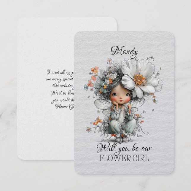 Will You Be My Flower Girl (Front/Back)