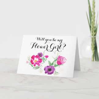 Will you be my Flower Girl card