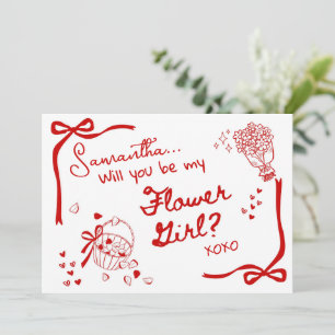 Will you be my Flower Girl Card Invitation