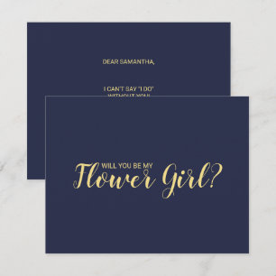 Will You Be My Flower Girl? Flower Girl Proposal Invitation