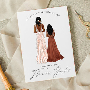 Will You Be My Flower Girl? Girls in Gowns Invitation