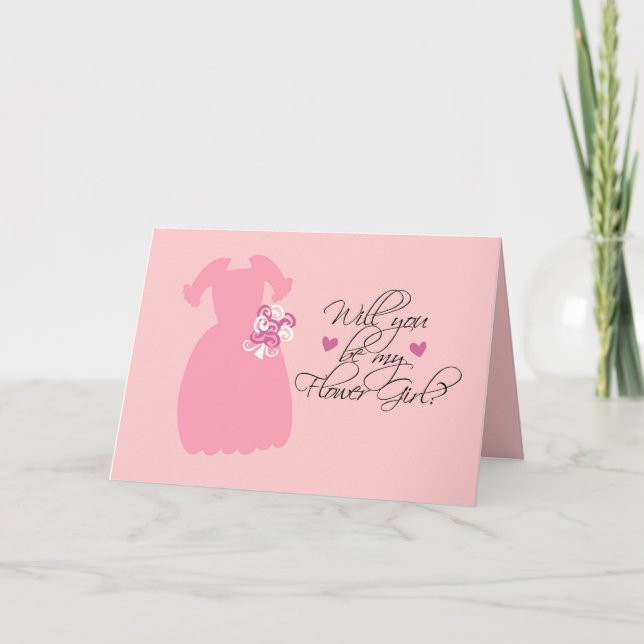 "Will you be my Flower Girl?" Invitation (Front)